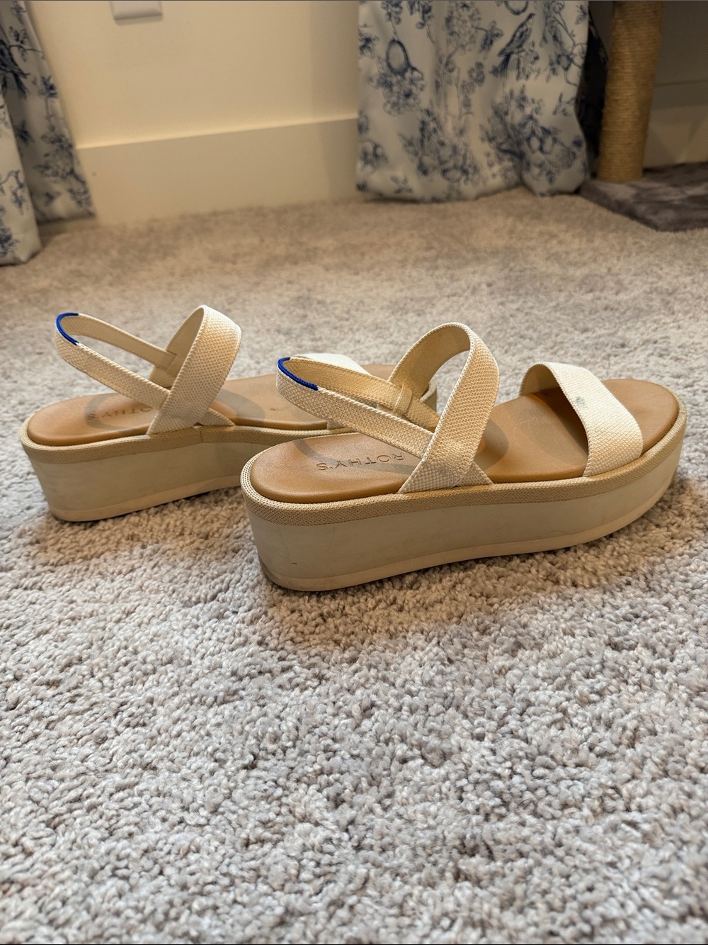 Rothy's Cream Slingback Dual-Strap Sandals - Picture 5 of 7